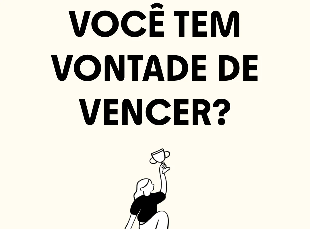 Chantell Cooley graphic asking whether you have the will to win, with an illustration of a woman raising a trophy